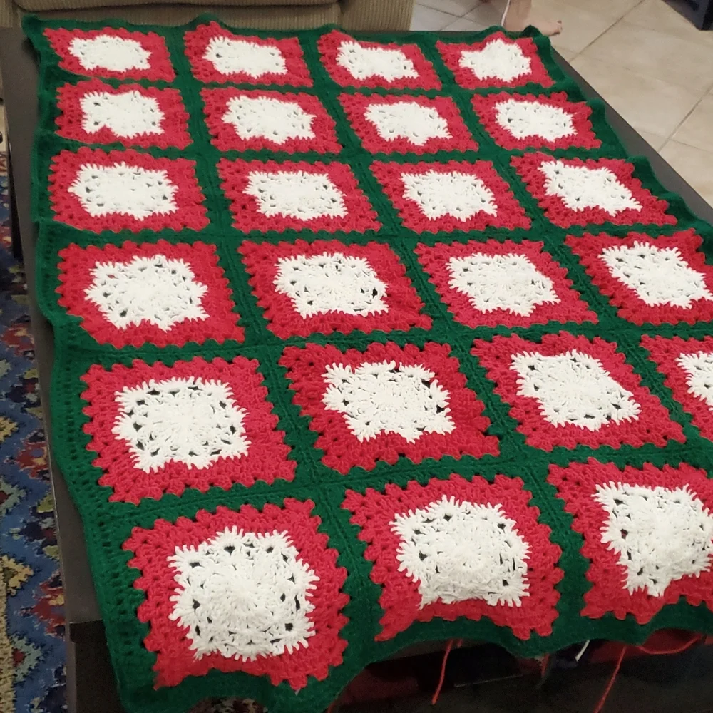 Crochet Christmas afgan